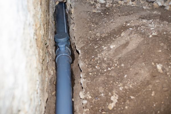 Drain Line Installation in West Fargo